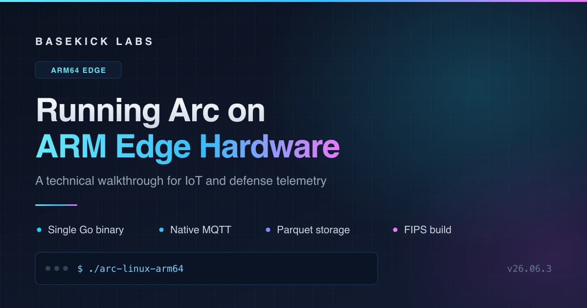 Running Arc on ARM Edge Hardware: A Technical Walkthrough