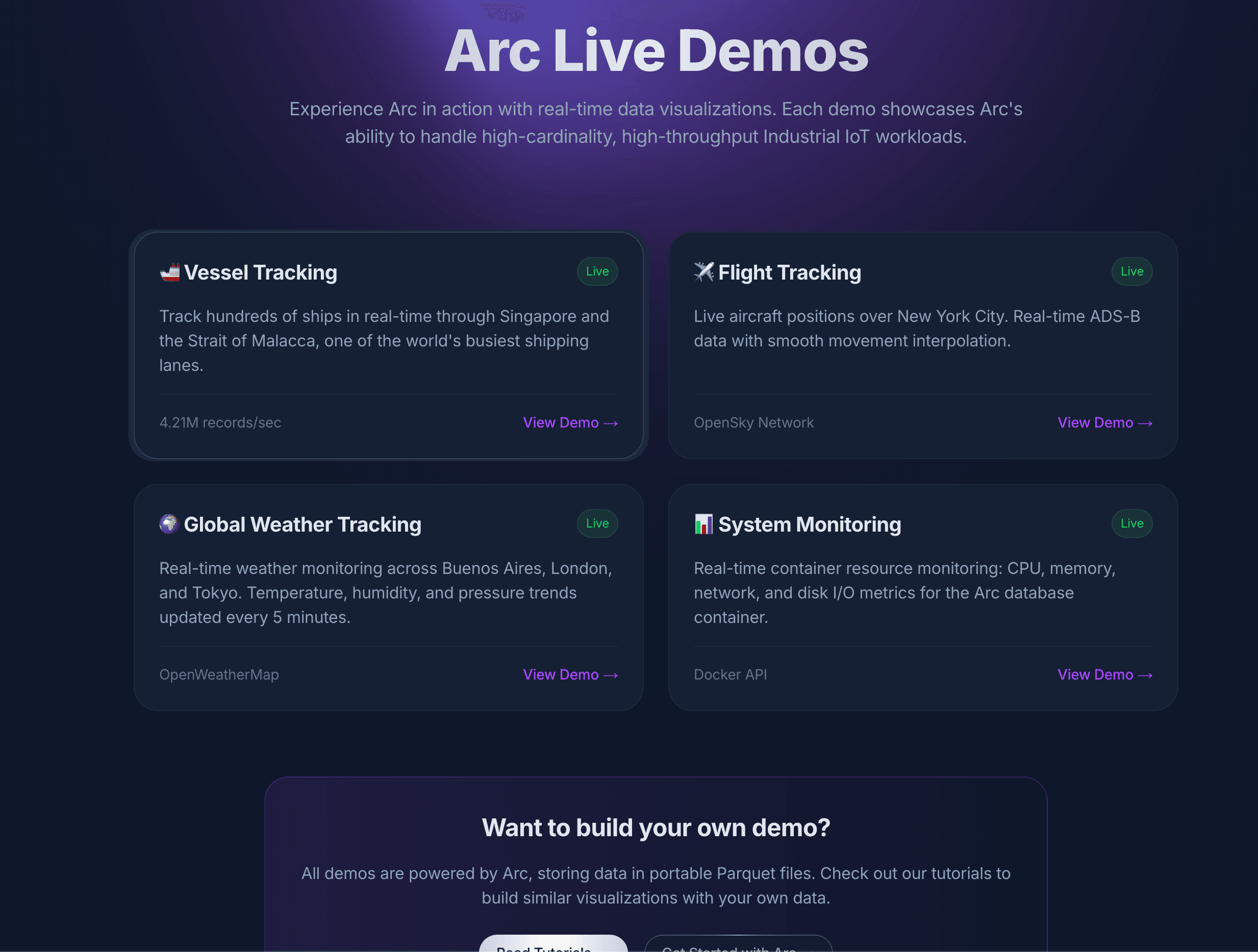 Cover image for Arc Live Demos: See Sub-Second Queries on Real Industrial IoT Data