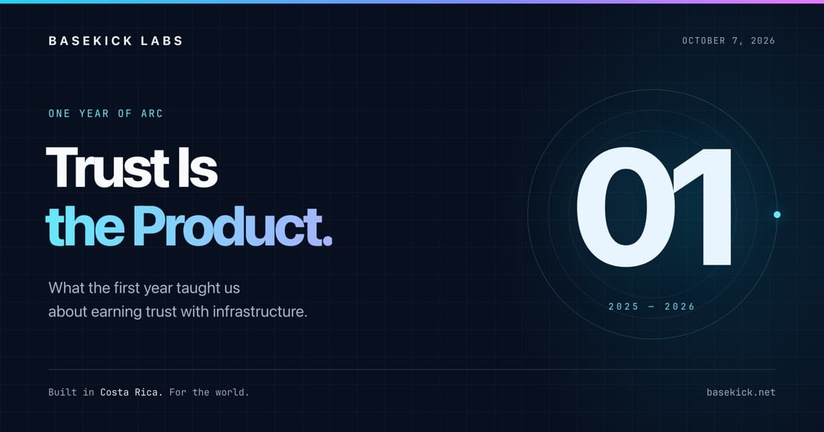 Cover image for One Year of Arc: Trust Is the Product