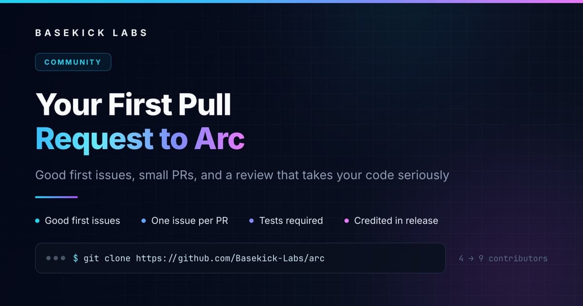 Cover image for Your First PR to Arc: An Invitation to Junior Developers
