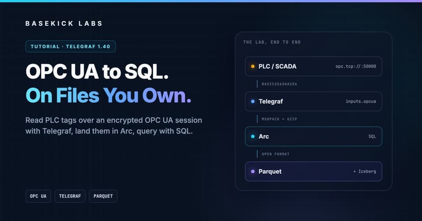 How to Collect OPC UA Factory Data and Analyze It with SQL