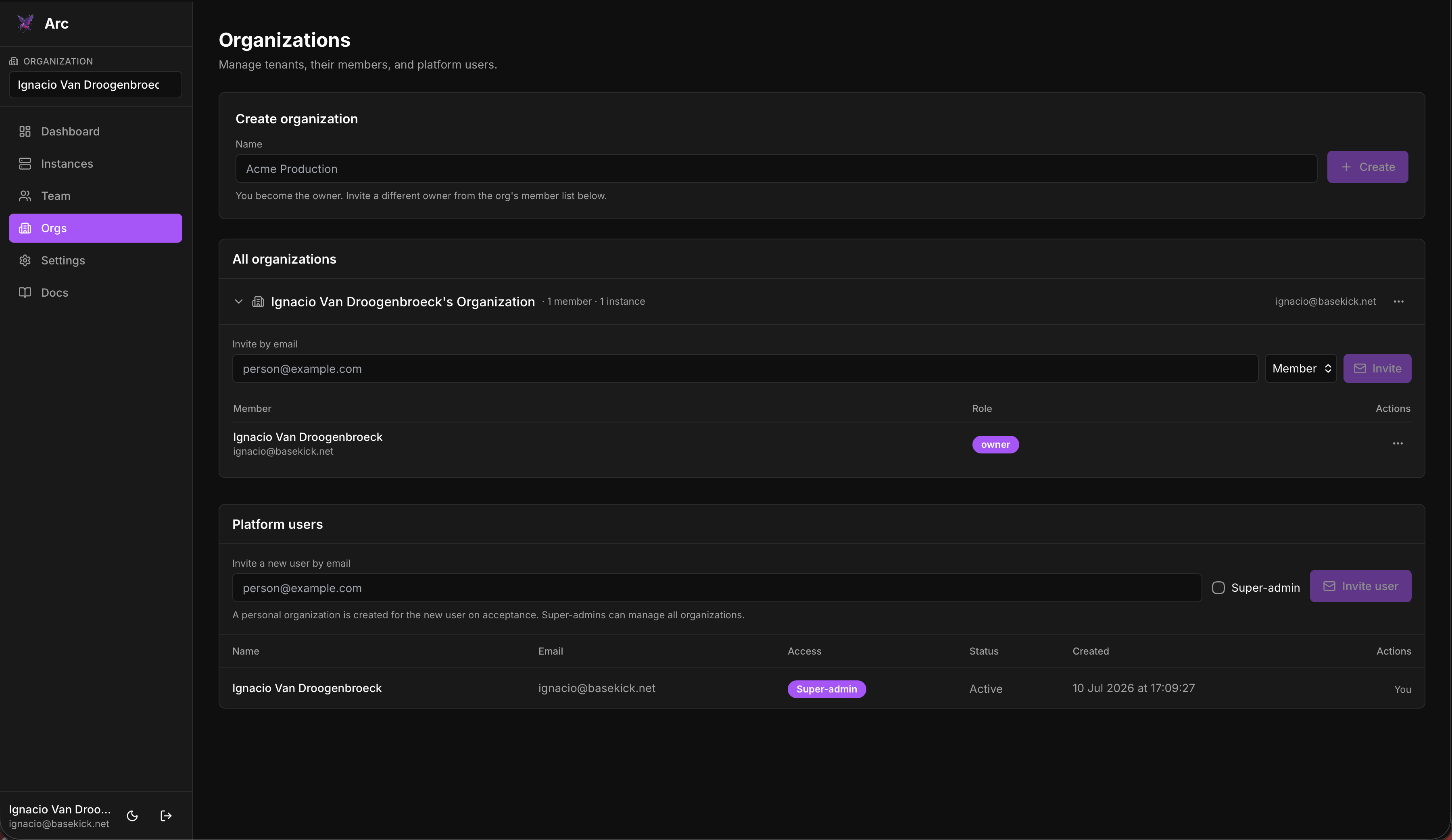 Launchpad organizations and teams