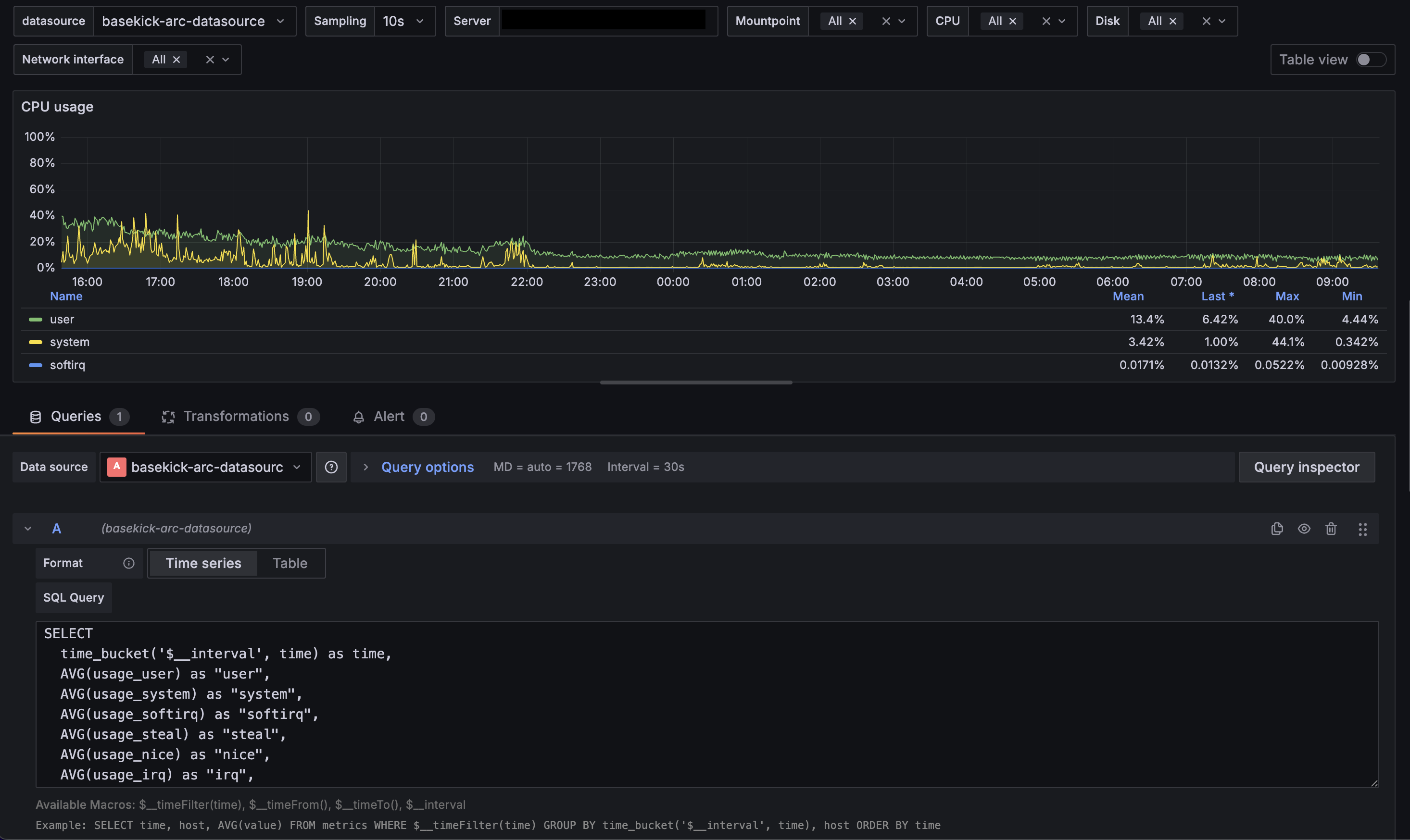 query-editor-grafana-arc